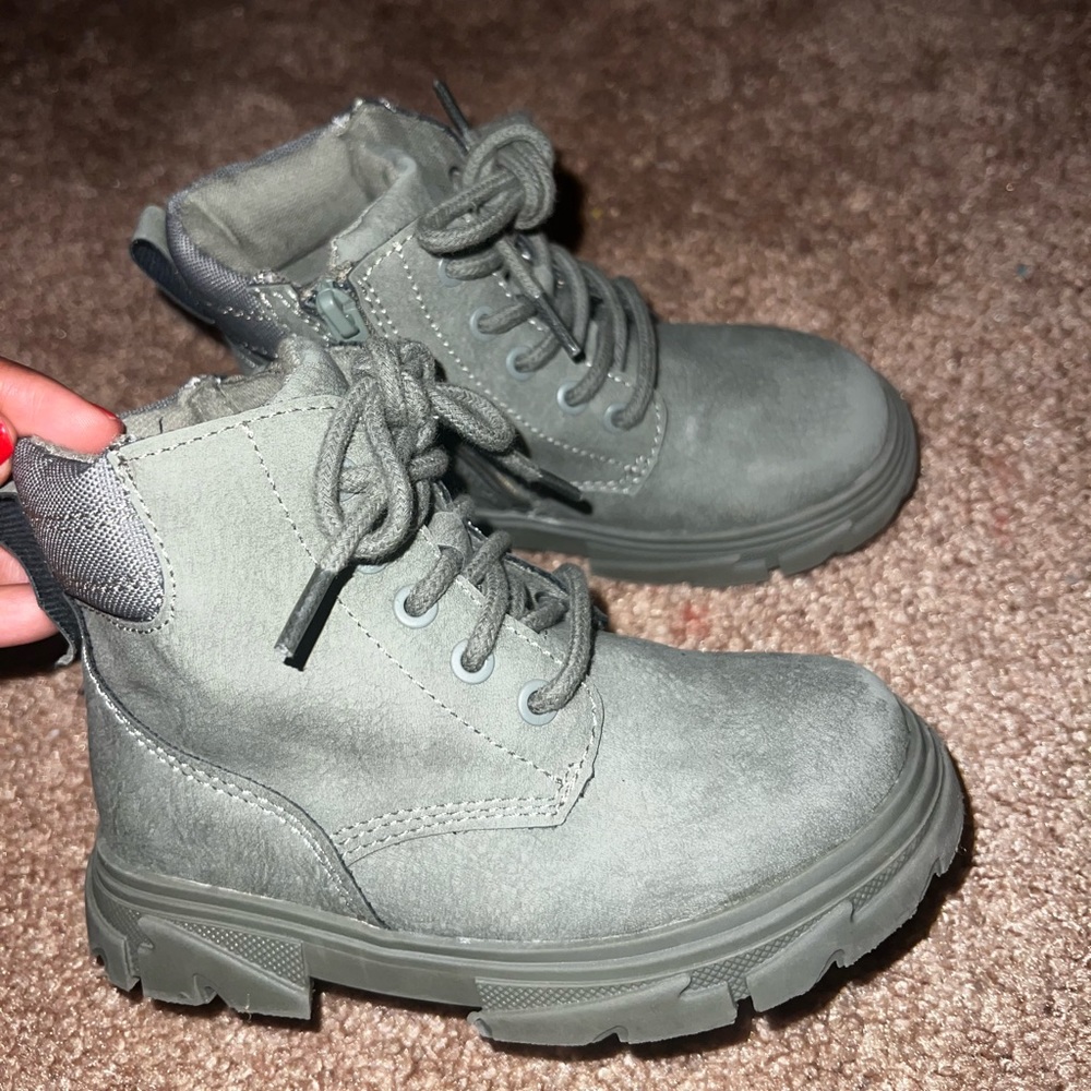 Toddler Olive Green Zara Boots